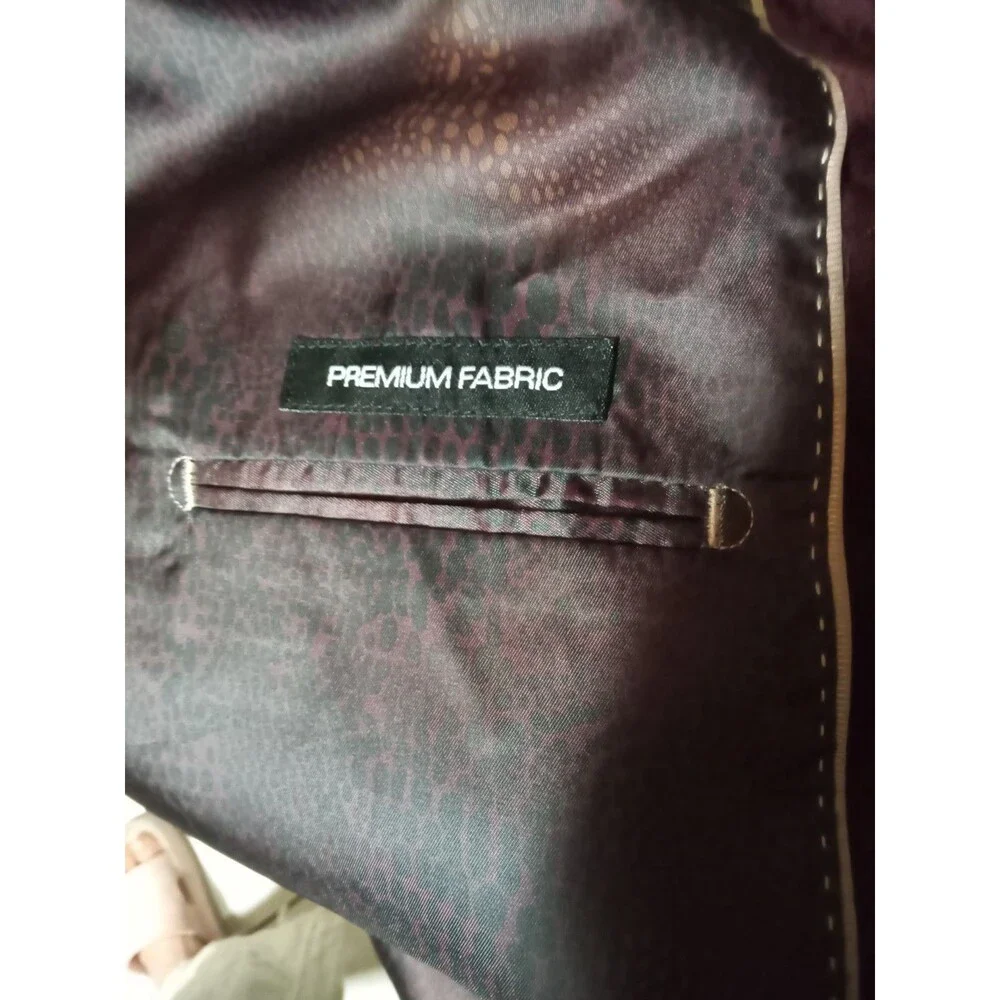 Linea Uomo Blazer 56R Velvet Burgundy Blazer Sport Coat  Regular NWT New